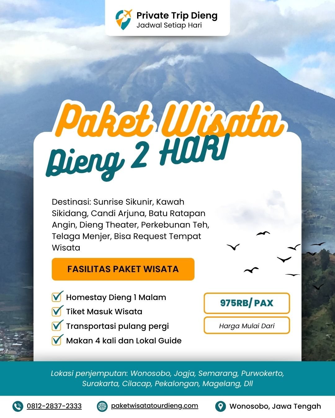 Paket Wisata Dieng 2 Hari 1 Malam